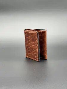 Bison Light Brown Leather Trifold