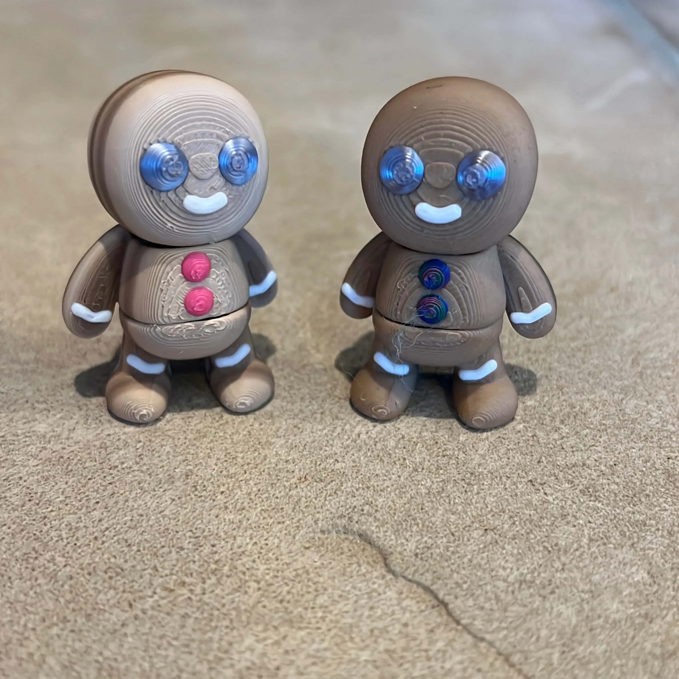2 inch tall 3D Mini Gingerbread Person