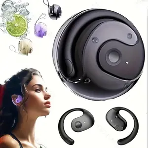 Wireless Open Earbuds with Sound Isolation & Touch Control Volume - Sports Headphones with Charging Case, Compatible with All Cellphones