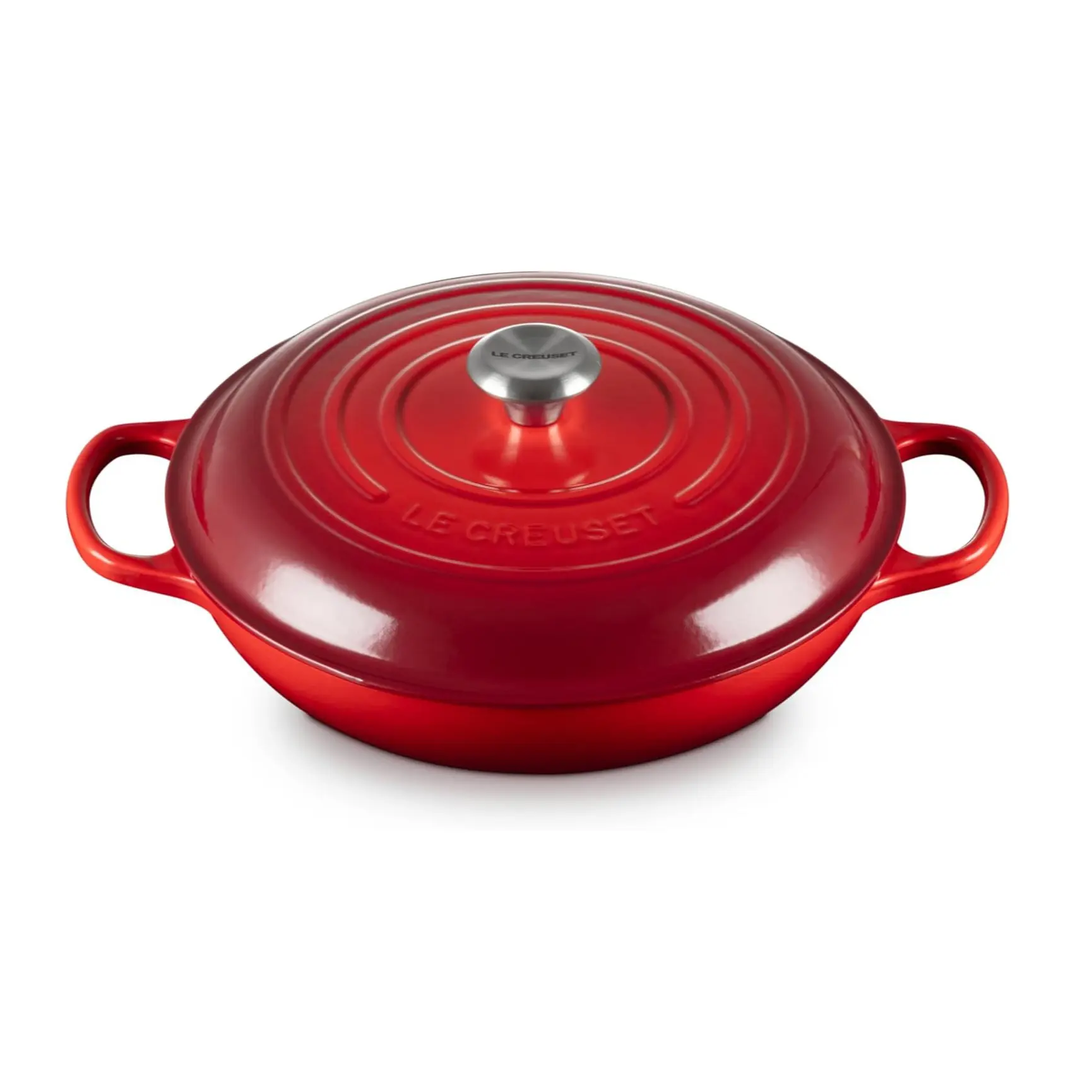 Le Creuset Enameled Cast Iron Signature Braiser, 3.5 qt., Cerise