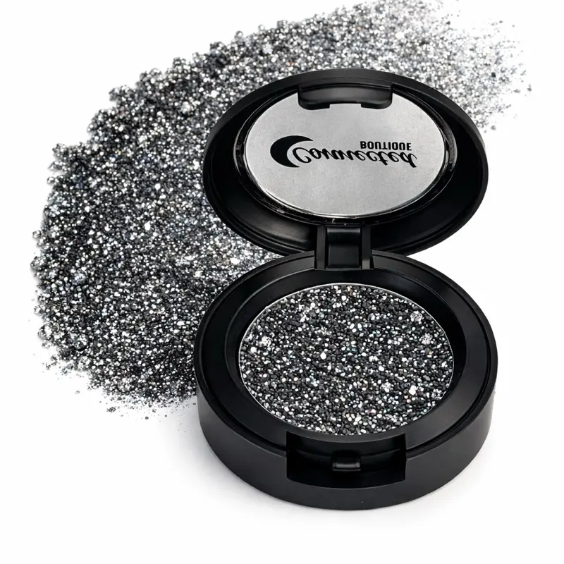 Connected Boutique "Meteorite" Glitter Eyeshadow Single - Mica, Compact, Versatile for On-the-Go Use, Perfect for Evening Makeup - Cosmetic