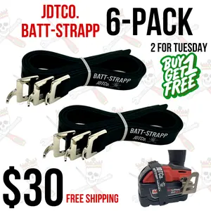 2 for Tuesday Deal! Batt-Strapp 6-Pack
