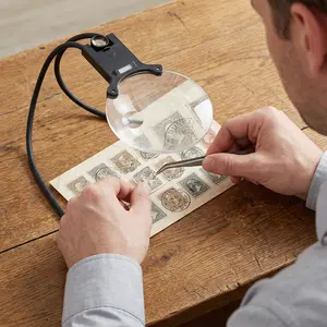 138mm 16X Hands Free Neck Magnifying Glass with LED Light Rechargeable Page Magnifier for Reading Sewing Knitting Cross Stitch & Crafts