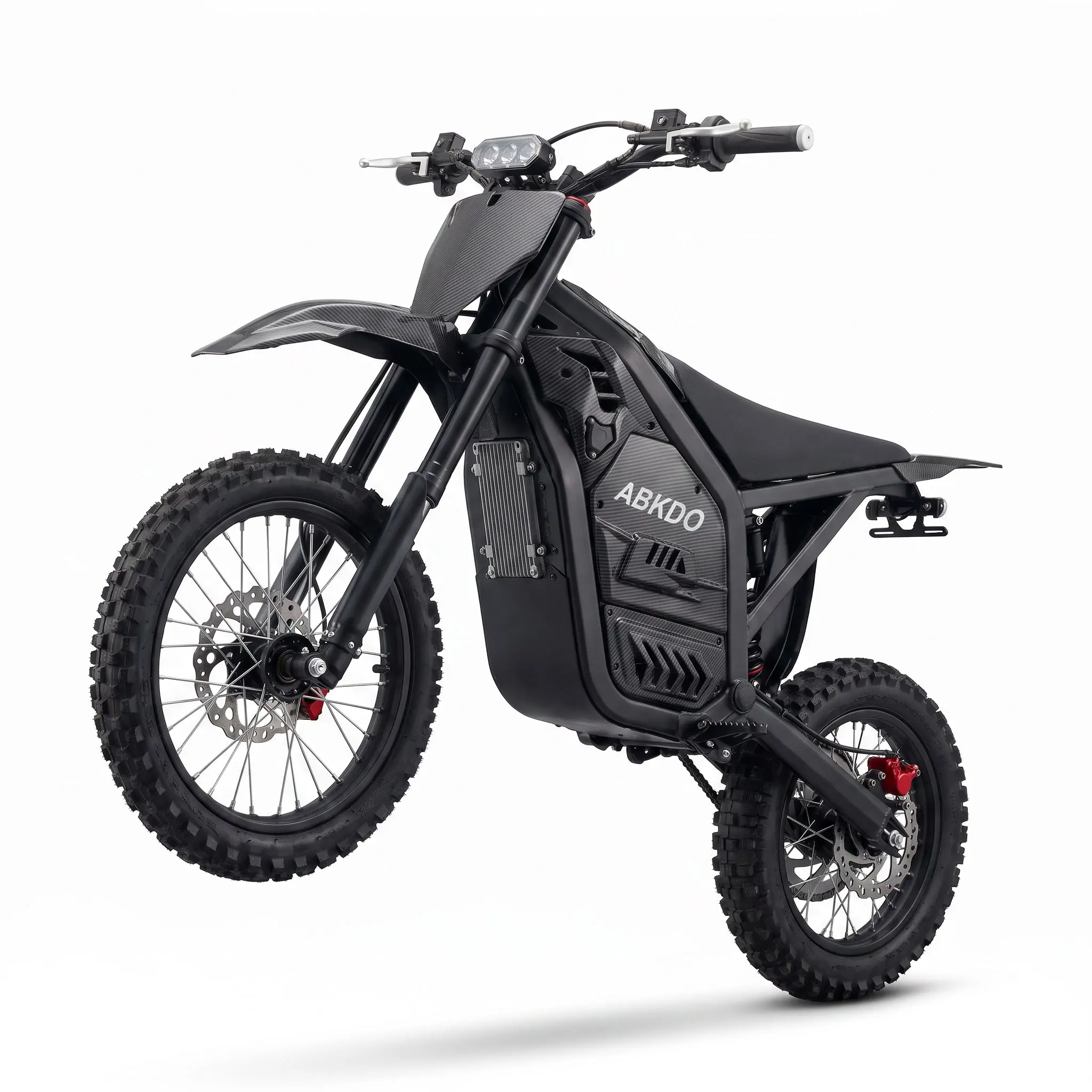 ABK-07 Rugged Electric Dirt Bike for Adults & Teens, 4000W Peak Motor, 48V 23Ah Battery, 45 MPH Max Speed, 40 Mi Range, Dual Suspension Off-Road Ebike, 14”/12” Tires, Adventure & Mountain Riding Off Roading Bicycle