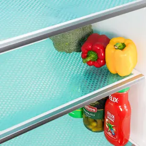 Refrigerator Liners for Shelves, Refrigerator Mats Liners, Easy to Fridge Liners, Non-Shelf Liner, Machine Mats, Blue 18" x 78"