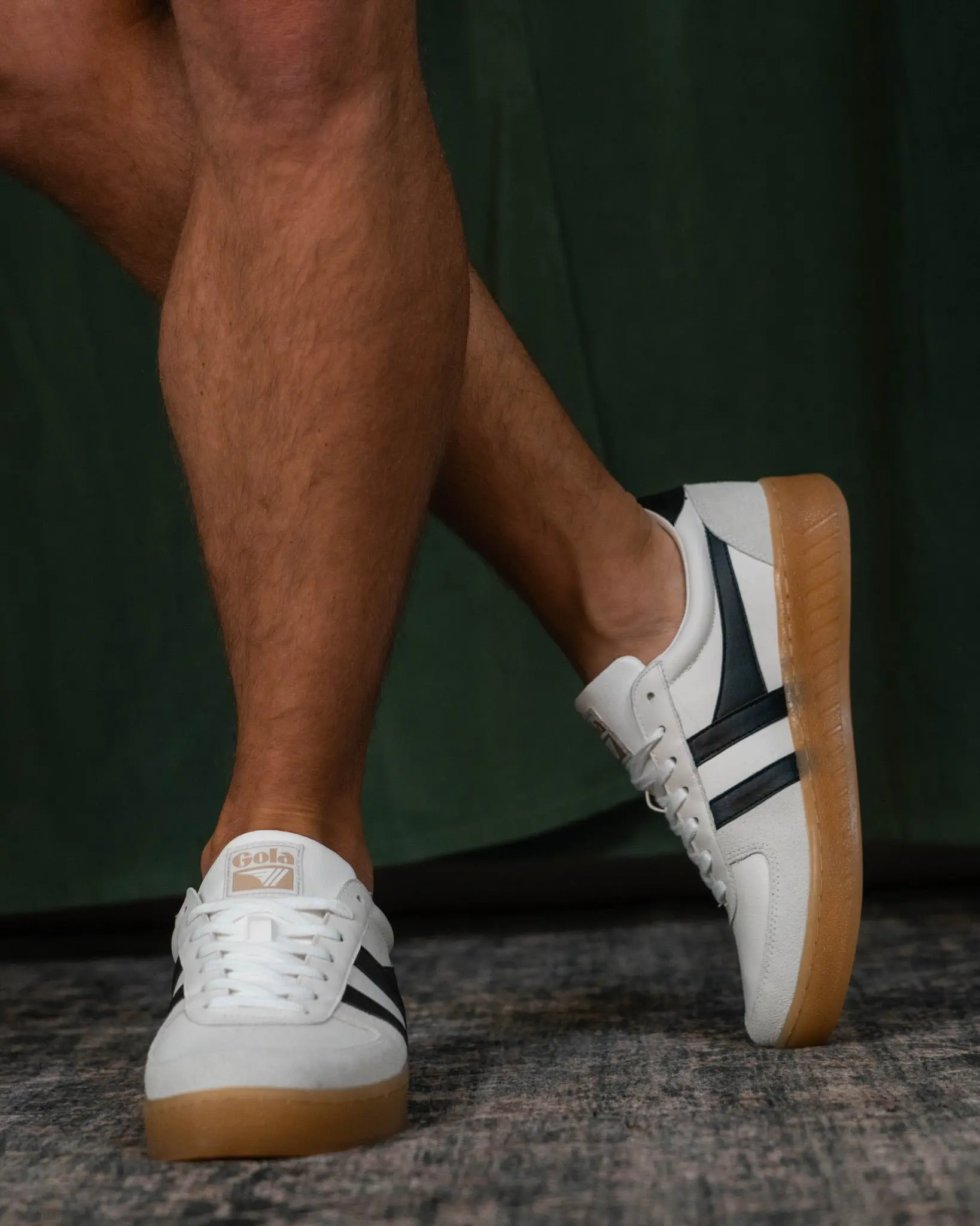 Gola Men's Grand Slam Elite Sneaker - Classic Court Aesthetics with Gum Sole for Reliable Traction and Vintage Appeal