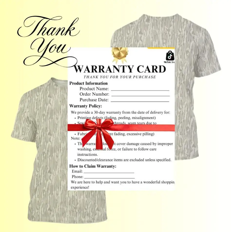 Discount coupons, product warranty cards