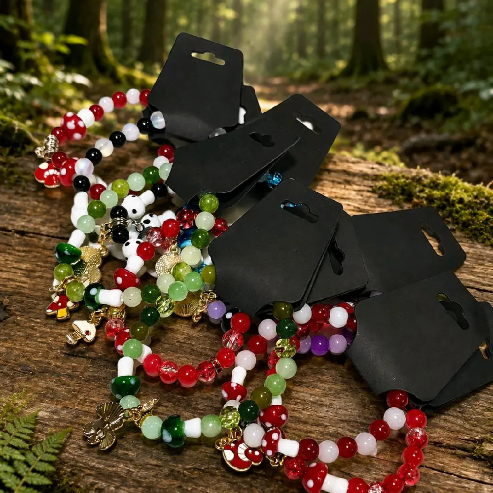 Mushroom Collection Planty Handmade with Love Charm Bracelet