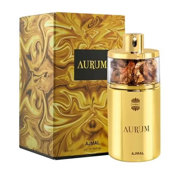 Ajmal Aurum Eau de Parfum 2.5 oz (75 ml) for Women | Fresh, Fruity & Floral Oriental Perfume with Amber, Musk & Vanilla | Long-Lasting Luxury Scent from Dubai