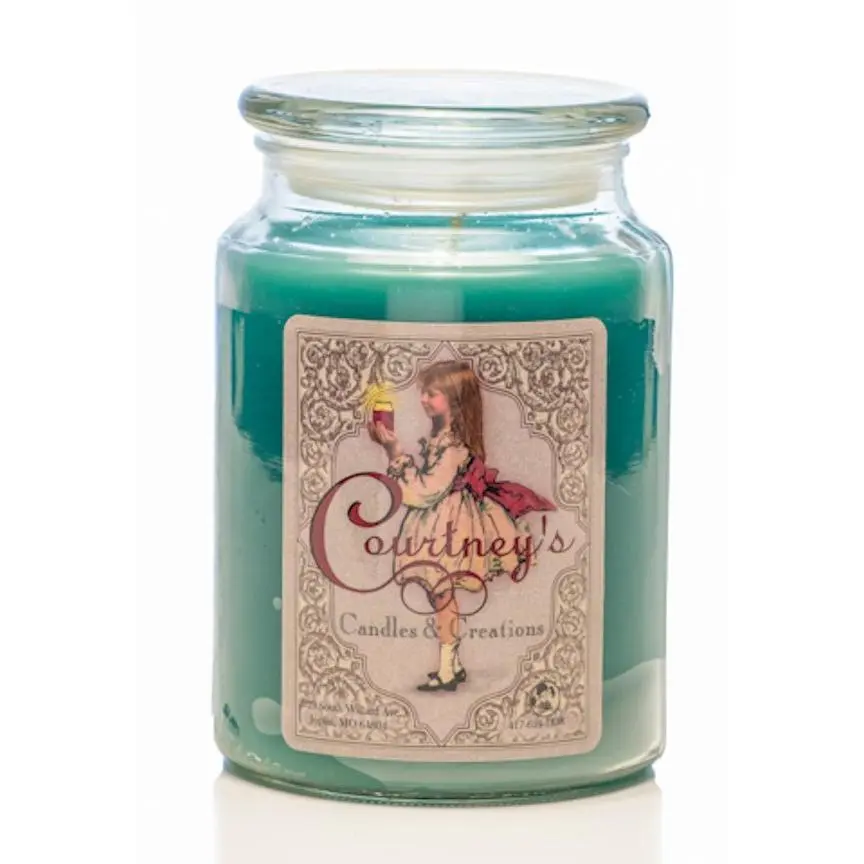 Courtneys Candles Fresh Eucalyptus Fragrance Jar Candle - 26oz Large Size, Maximum Aroma, 200+ Hours Burn Time, Home Decor & Home Supplies Accessory