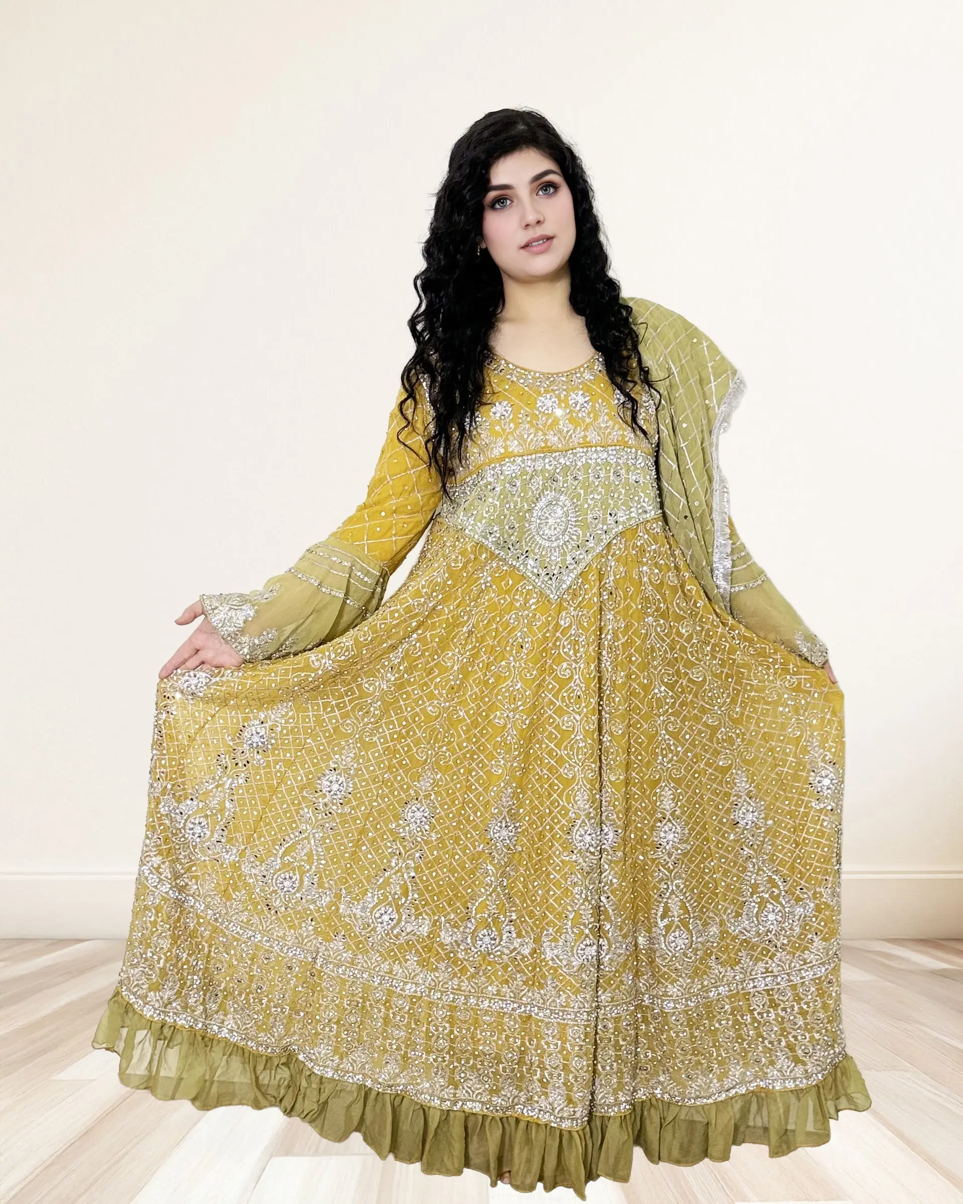 Embroidered Georgette Anarkali Dress