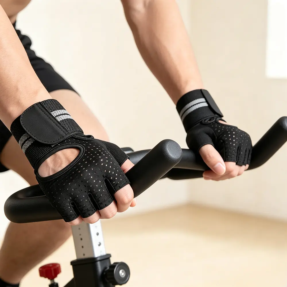 Weightlifting Gloves with Wrist Support & Adjustable Strap, Workout Accessories for Gym Workouts & Crossfit, Athletic Accessory for Heavy Training Bodybuilding