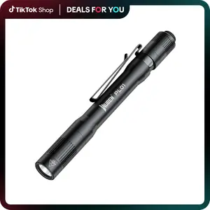WUBEN PL01 Mini Penlight, 1–650 Lumens EDC Flashlight, CRI90+ Natural Light for Doctors, Technicians & Everyday Carry, IP68 Waterproof, Alcohol-Wipe Safe, Dual Power – USB-C Rechargeable or Battery Replaceable (WUBEN Cell Included)