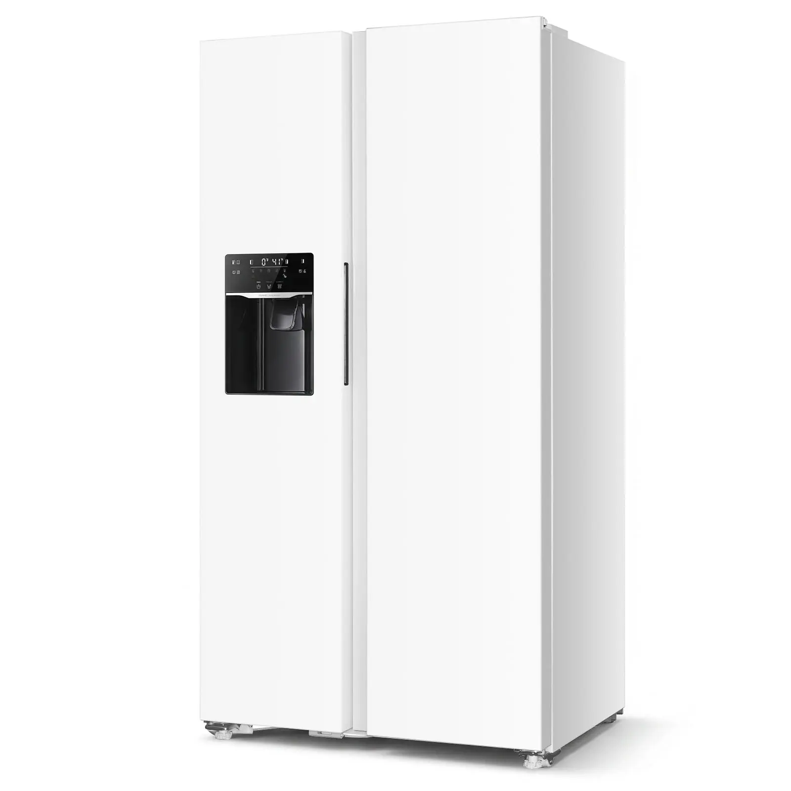 Antarctic Star Total No Frost Upright Freezer & Refrigerator Combo with Automatic Ice Maker & Water Dispenser, 21.6 cu ft Large Capacity, DC Centrifugal Fan Cooling, Electronic Control, Child Lock, Door Alarm for Home Kitchen Garage