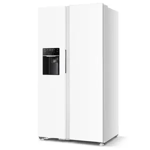 Antarctic Star Total No Frost Upright Freezer & Refrigerator Combo with Automatic Ice Maker & Water Dispenser, 21.6 cu ft Large Capacity, DC Centrifugal Fan Cooling, Electronic Control, Child Lock, Door Alarm for Home Kitchen Garage summerwins