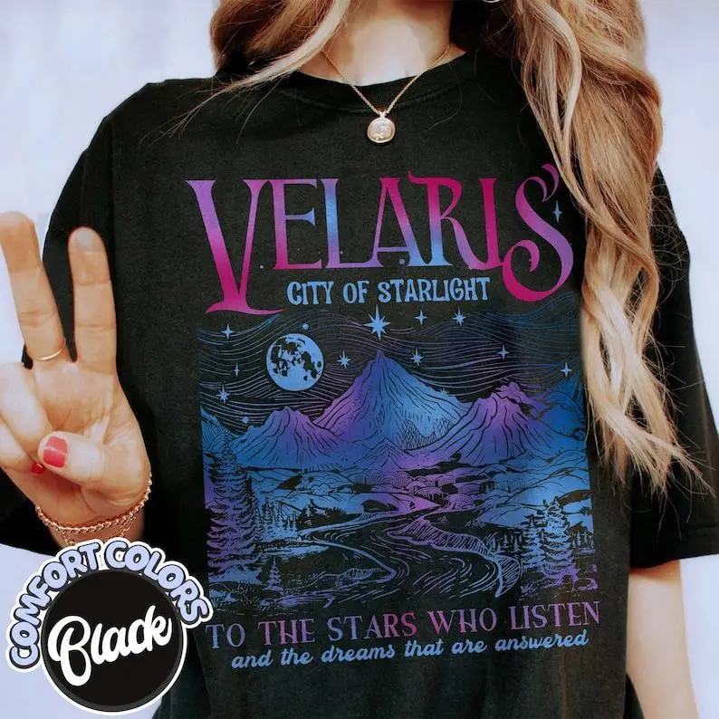 Velaris City Of Starlight Acotar [ cotton] Shirt,The Night Court Shirt,Bookish Gift,Court Of Thorns And Roses, City Of Starlight Shirt