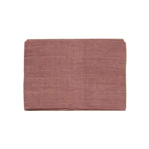 Stone Washed Linen Tablecloth in Ash Rose