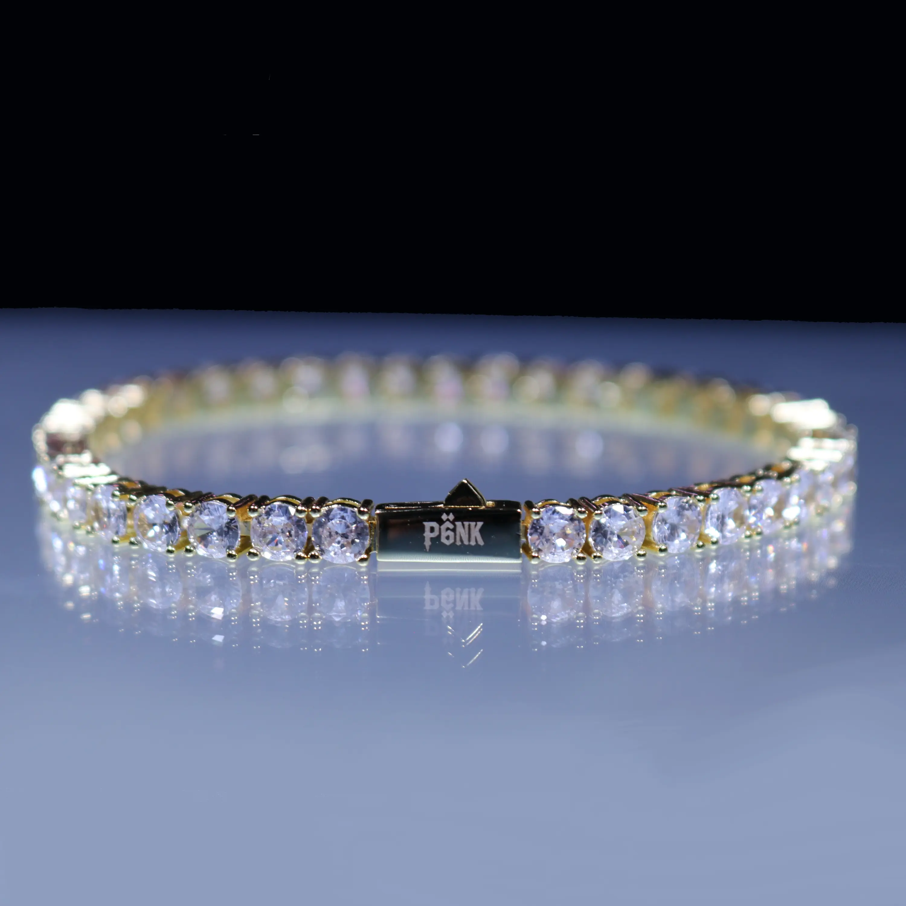 P6NK Tënnis Bracelet - Silver, Gold