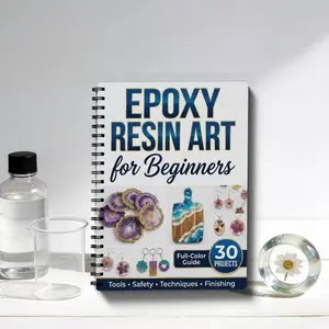 Epoxy Resin Art Handbook, Beginner Guide to Epoxy Resin Art, Step-By-Step Instructions, Perfect for DIY Crafters, Essential Tool Kit