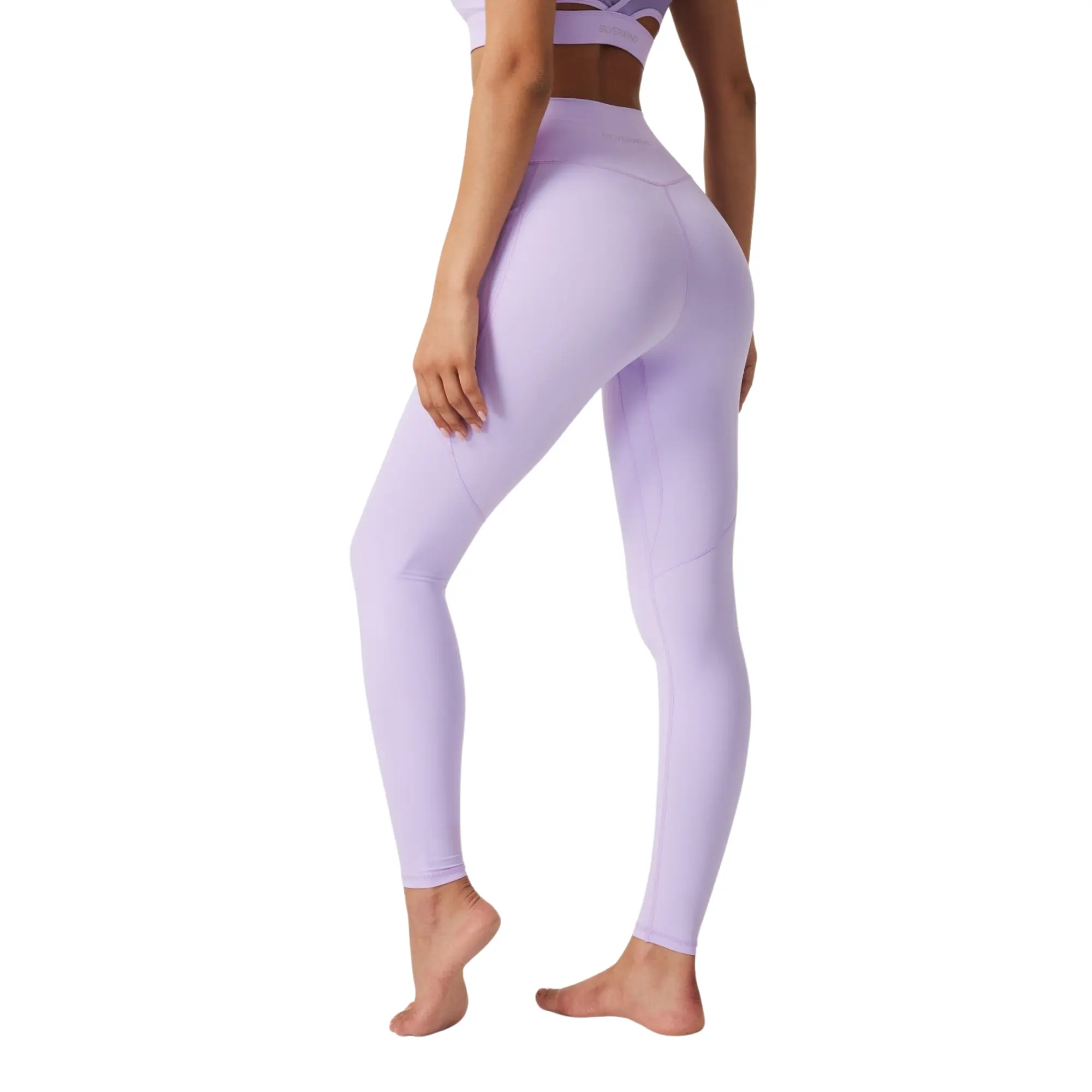 Silverwind Women's ButterySoft High-Waisted Sports Leggings with Pockets, Lilac All Over Print Activewear for Yoga & Gym, Activewear Vibes, All Over Print Women's Sports Leggings, Body Control Women's Sports Leggings