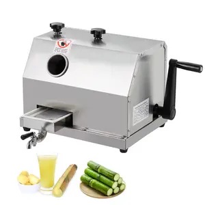 GARVEE Sugarcane Juicer Machine with 3 Stainless Steel Drums, 2.4-inch Large Inlet, 800W Power, Manual and Wheeled Options, High Capacity up to 661LBS/H, Suitable for Home and Commercial Use