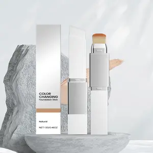 This Two-In-One Color-Changing Foundation Stick Features A Natural Color, A Light Texture, A Matte Finish, And A Clear And Transparent Finish. It Is Suitable For Daily Makeup Use