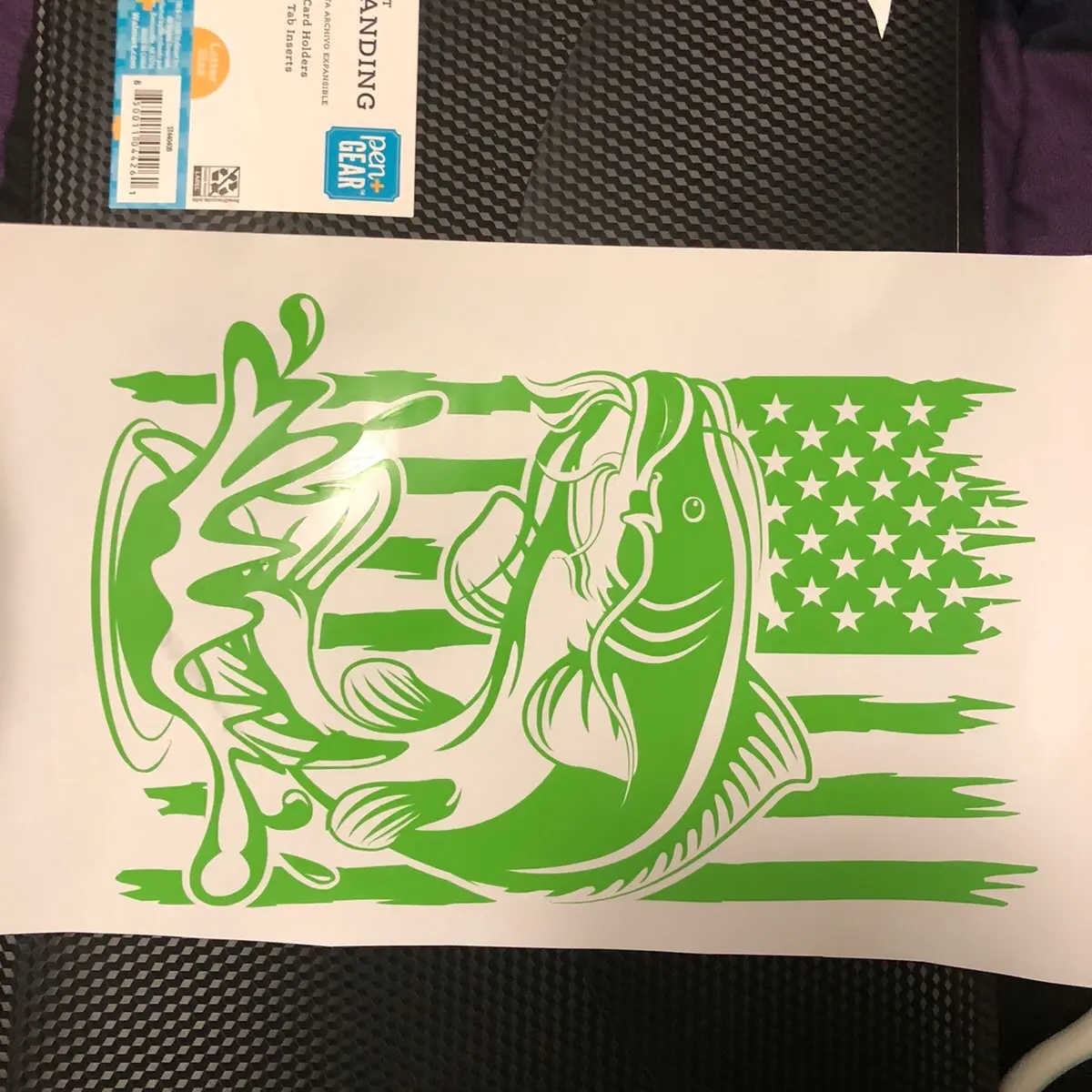 Catfish flag decal