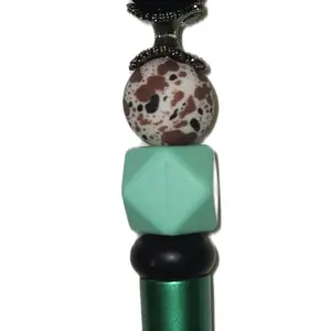 Customizable pen with extender. Choose your pen color and add mor beads for more flare.