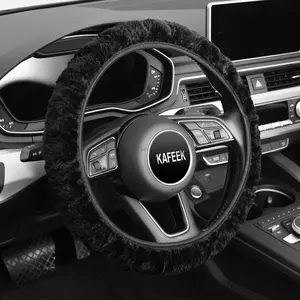 KAFEEK Elastic Stretch Steering Wheel Cover, Universal 15 inch, Multi-Colored Car Interior Anti-Slip Odorless Easy Installation, Ideal Gift Option