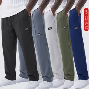 Men’s fashion five-pack long pants with adjustable drawstring and pockets for easy carry; minimalist, versatile design with comfortable fabric. Suitable for everyday casual wear, outdoor sports, running, work, and an ideal gift for male friends.