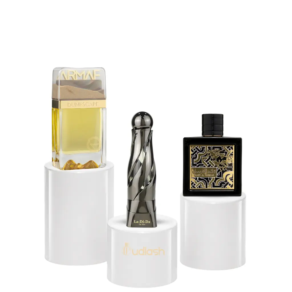 Oudlash Bundle | Armaf Dunescape + Arabiyat La Di Da + Qaed Al Fuson | Unisex Fragrance | 100ML - 3.4 OZ | Grapefruit- Bergamot, Geranium