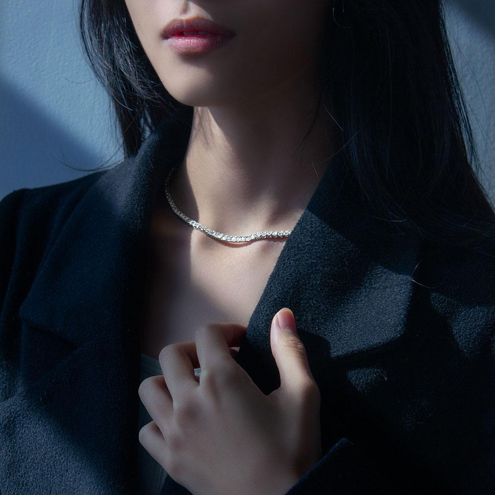 Hip Hop Jewelry 3/4/5/6MM 1 Row Iced Out Tennis Chain Bling CZ Men Diamond Cubic Zirconia Choker Necklace Women Drop Shipping Hip Hop Jewelry 3/4/5/6MM 1 Row Iced Out Tennis Chain Bling CZ Men Diamond Cubic Zirconia Choker Necklace Women Drop Shipping