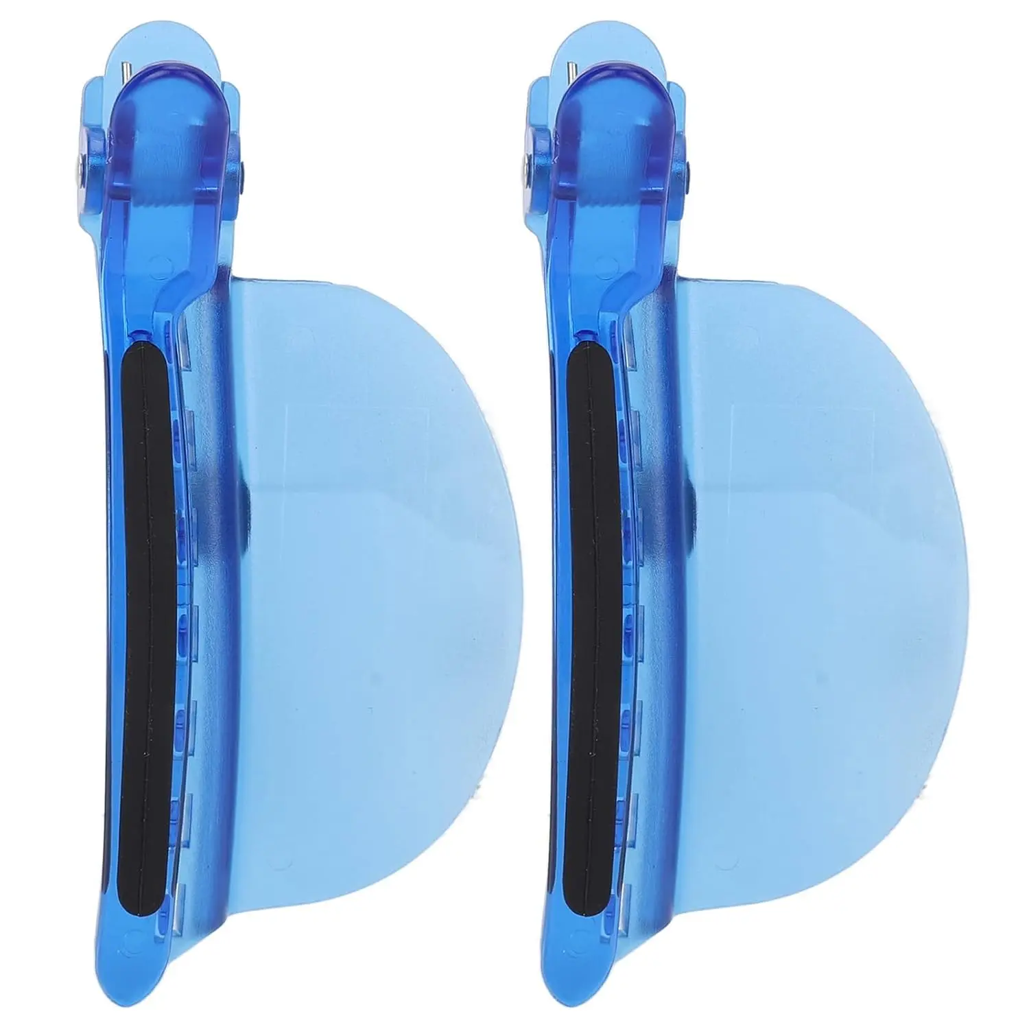 2 count Blue Modern Heat Insulation Hair Clips, 7  Sectioning Clips for Styling, Salon &  Use, Adult Females (Hair Stylists/Salon Professionals and Stylists), Approx. 10x4cm/3.9x1.6in