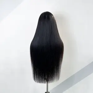 5X5 HD LACE Bone Straight Wig Natural Black Color HUMAN HAIR WIGS 200% Density  High Quality 20-30 inches 100% RAW VIETNAMESE HAIR