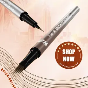 2-in-1 Eyebrow Pencil WaterproofBrow Pen, Dual Tip Design with PrecisionBrush for Natural Defined, Smudge-ProofBrows All Day, Suitable for Beginners,Makeup Lovers & Daily Use. eyeliner liner smudgeproof choice brow hair-like Cosmetic