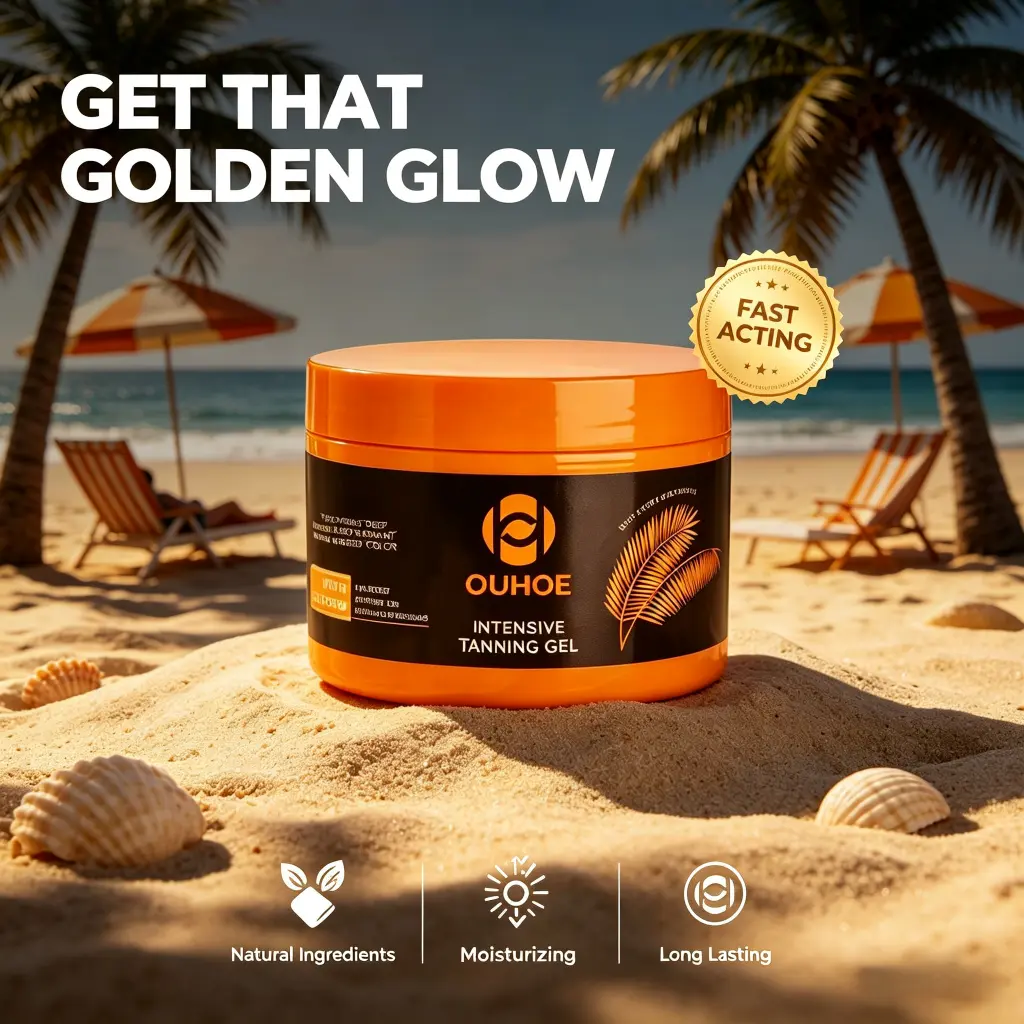 Self Tanner Gel with Carrot Oil & Calendula | Gradual Natural Sunless Tan | Hydrating Body Care | Streak-Free Glow for All Skin Types