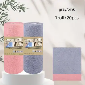 Reusable Microfiber Cleaning Wet Wipes, Home Kitchen Towel Rolls, Dishcloths, Multi-Functional Substitutes, Suitable for Living Room Bedroom Kitchen