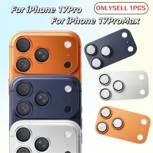 Camera Lens Protection Case for iPhone 17pro/17 Pro Max, Reinforced Glass, Durable Metal Frame, Protective Scratch-Resistant Cover, Phone Accessories, Protector, Smartphone
