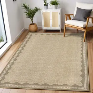 3x5 Washable Runner Rug - Non-Slip Solid, Soft Low-Pile, Modern Minimalist Design - Ideal for Hallway, Kitchen, Entryway, Laundry Room，Brown