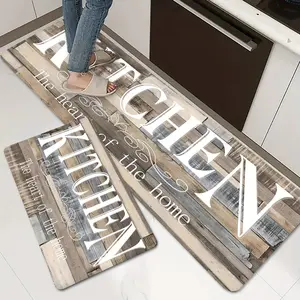 1pc KITCHEN Letter Rug, Kitchen Printing Floor Mat, Household Kitchen Mat, Non-slip Foot Mat, Indoor Mat, Doormat, Door Rug, Entrance Rug, Home Decor Room Decor