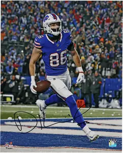 Dalton Kincaid Buffalo Bills Autographed 16" x 20" Snowing Touchdown Vertical Photograph - Fanatics Authentic Certified