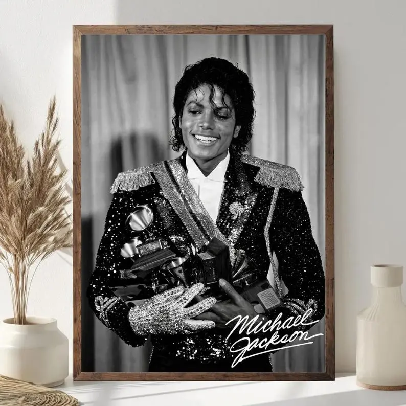 [Sale off up to 50%] Retro Aesthetic Michael Jackson Poster Unframed, Classic Music Wall Art