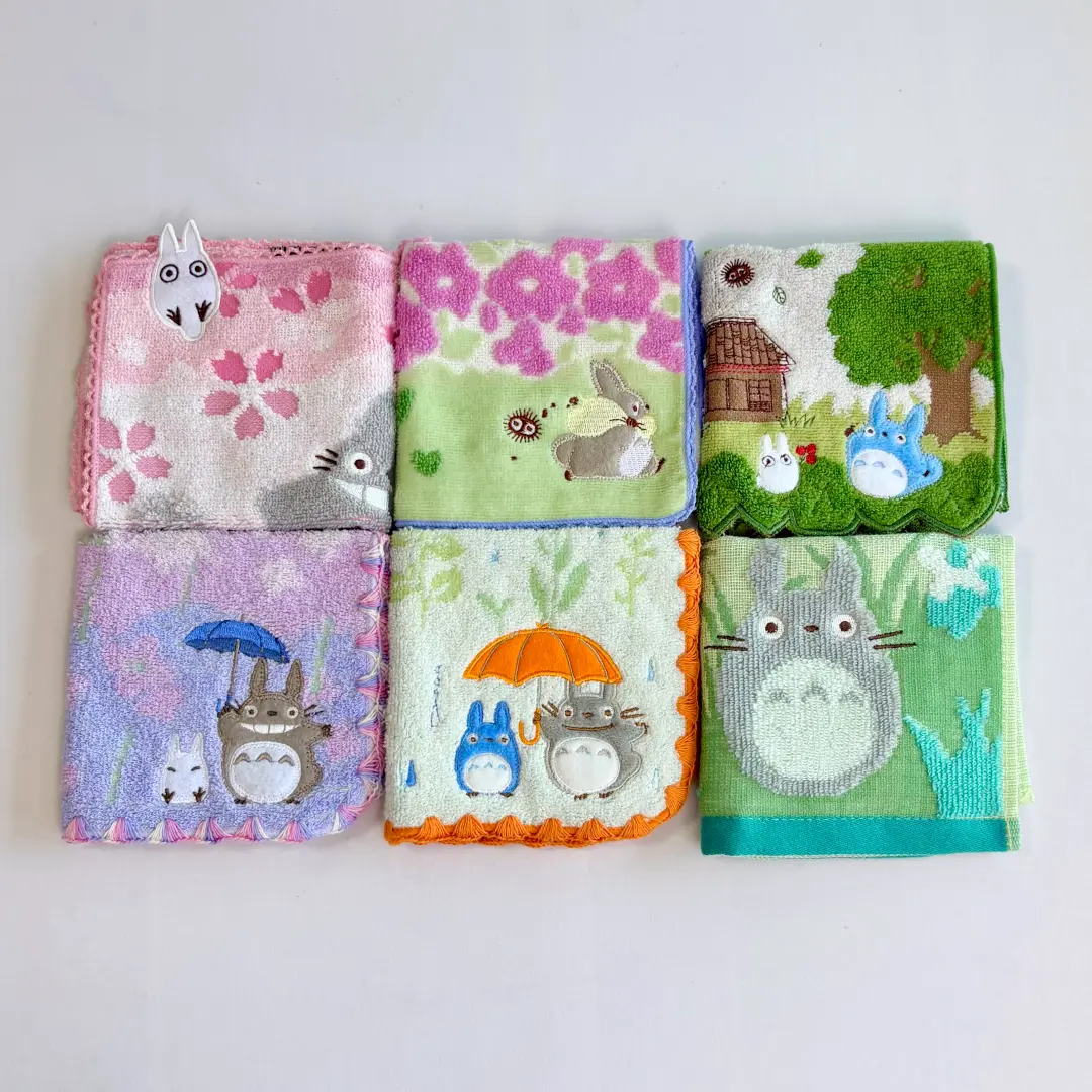 6pcs Super Cute Cotton Hand Towel Wash Cloth Coaster for Bathroom Kitchens Home Decor Cleaning Cloth Absorbent Gift Idea Decorativetowels Set 25cmX25cm Jacquard Patterns