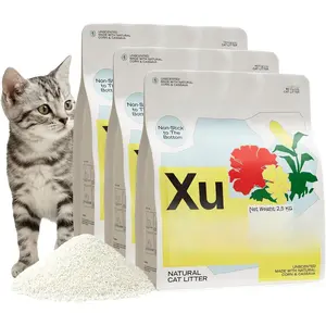 Litter Unscented,  -Based,  Clumping Litter, Easy Scooping, Clumps Lift Cleanly, -Free, Low Dust, Corn & Cassava Litter, 16.5 LB (5.5 LB x 3 Bags)