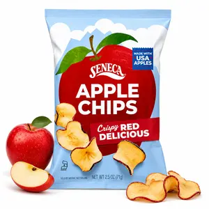Seneca Original Apple Chips | Made from Fresh 100% Red Delicious Apples | Yakima Valley Orchards | Seasonally Picked | Crisped Apple Perfection | Foil-Lined Freshness Bag | 2.5 ounce (Pack of 12)