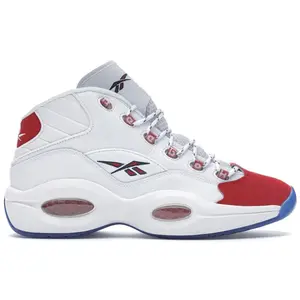 Reebok Men's Question Mid Red Toe 25th Anniversary Basketball Shoes, from StockX