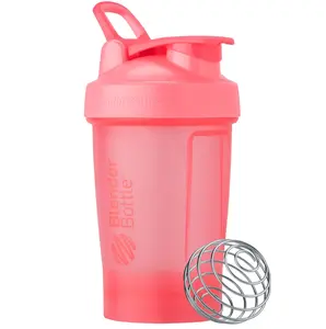 BlenderBottle Classic V2 Shaker Bottle Perfect for Protein Shakes and Pre Workout, 20-Ounce, Light Pink