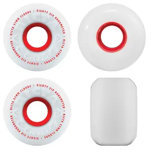 Ricta Wheels 57mm Clouds 86A White/Red