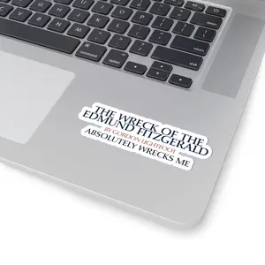 The Wreck of the Edmund Fitzgerald by Gordon Lightfoot Absolutely Wrecks Me sticker/decals - laptops, water bottles, cars, etc