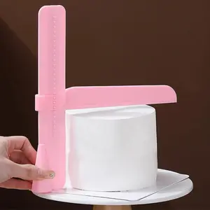 Adjustable Height Cake Spreader, 1 Count Cake Buttercream Leveling Tool, Cake Smoothing Edge Tools For Home Kitchen, Pastry Decorating Tools